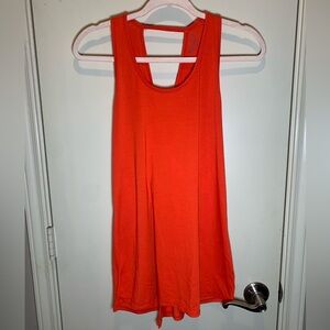 Athleta Womens Essence Tie Back tank. Orange. Size MT.